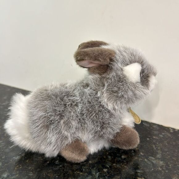 Baby Bunny Tan Miyoni Tots Aurora Plush Stuffed Animal 7" Easter Basket - Picture 5 of 9